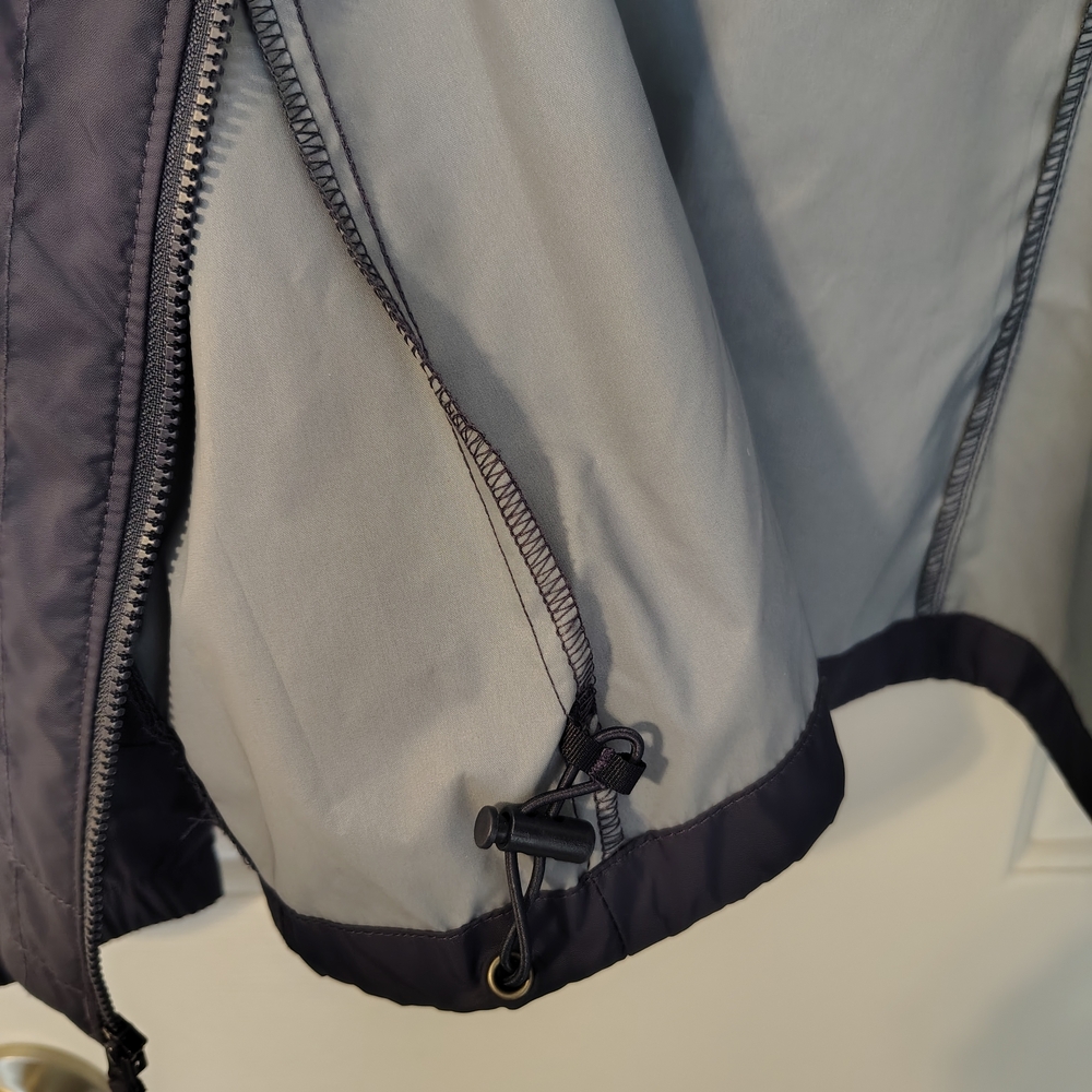Columbia Windbreaker Jacket With Hood Blue - Picture 9 of 10